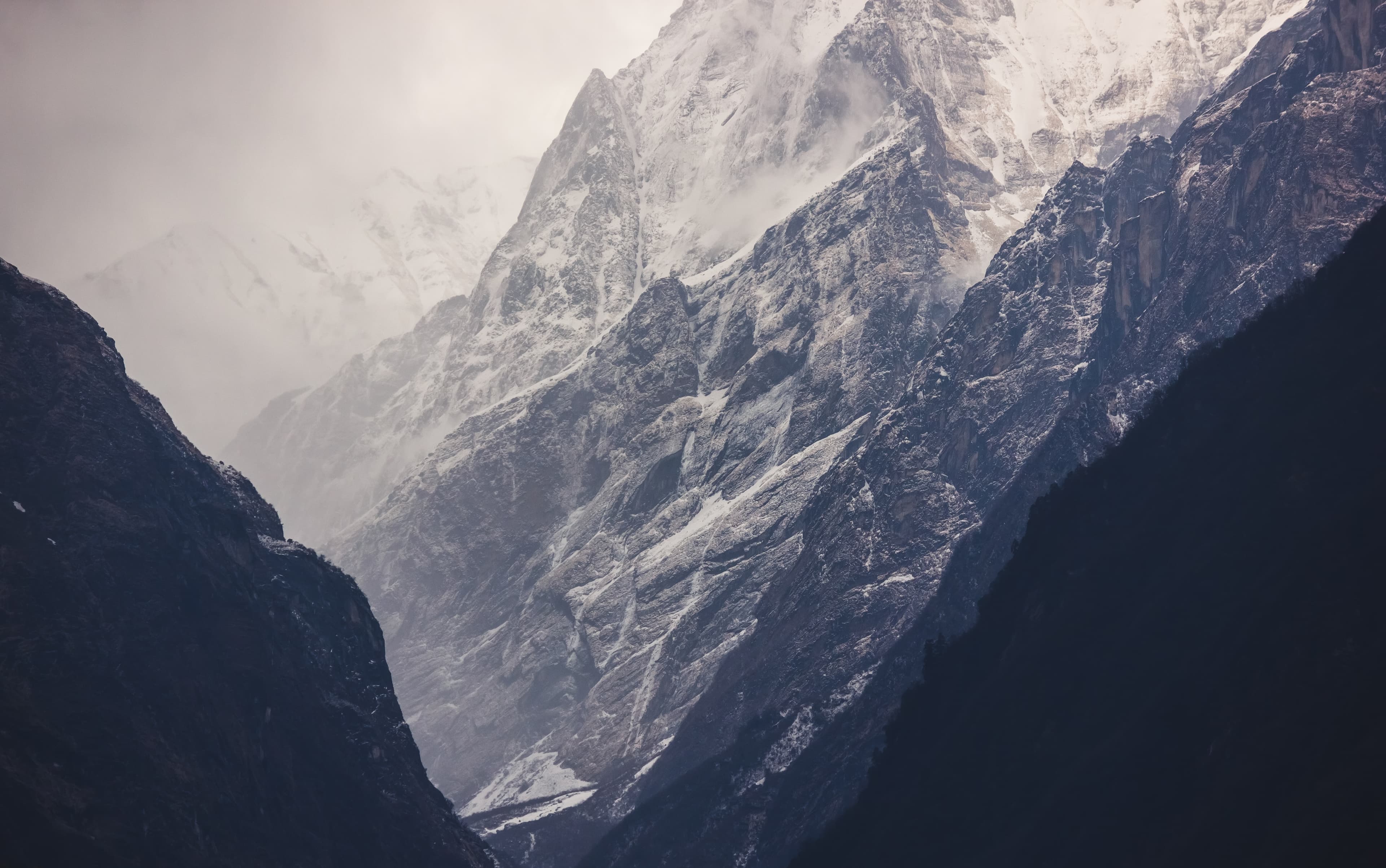 Snow-capped peaks of the Karakoram at dawn